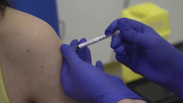 Screen grab issued by POOL showing microbiologist Elisa Granato,32, being injected as part of human trials in the UK for a coronavirus vaccine as Oxford University vaccine trial for Coronavirus begins. PA Photo. Issue date: Thursday April 23, 2020. See PA story HEALTH Coronavirus. Photo credit should read: Pool/PA Wire NOTE TO EDITORS: This handout photo may only be used in for editorial reporting purposes for the contemporaneous illustration of events, things or the people in the image or facts mentioned i