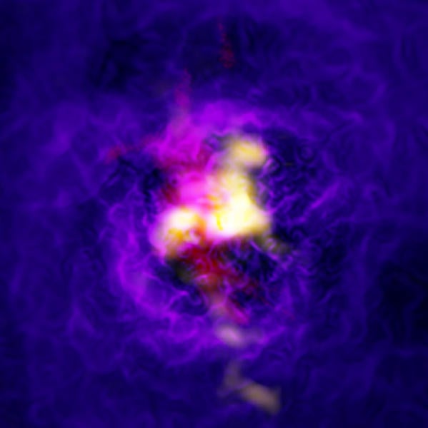 Composite image of the Abell 2597 galaxy cluster (European Southern Observatory)