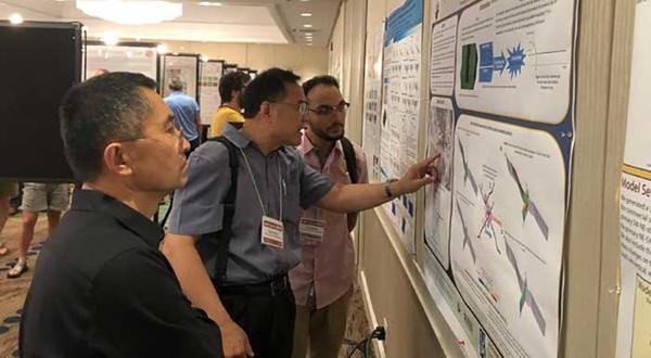 GradEdge / JumpStart - Jordan Cortez presenting earthquake research poster