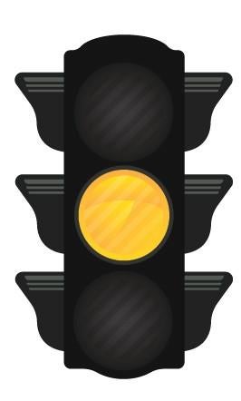 Yellow Traffic Light