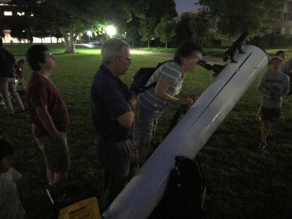 Telescope viewing on campus, Apollo 11 moon landing celebration at UCR