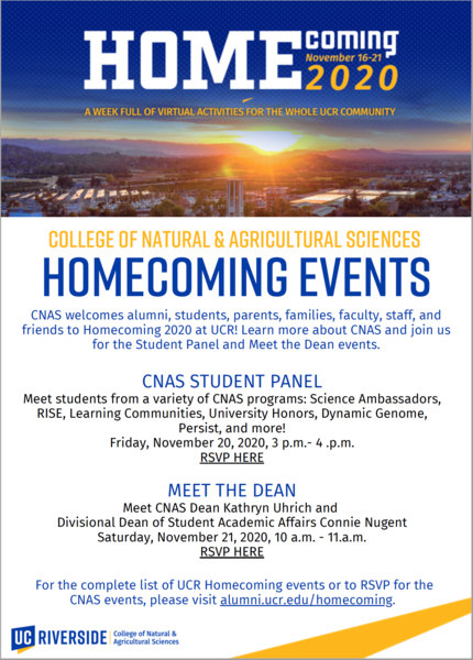 CNAS Homecoming 2020 Student Panel