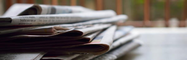 Newspaper stack, Photo by brotiN biswaS from Pexels.com 