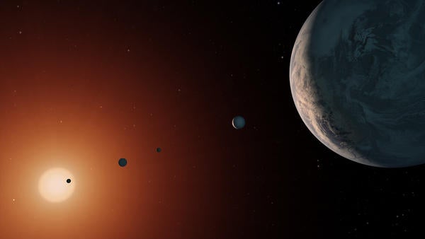 Artist rendering of exoplanets