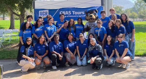 CNAS Science Ambassadors with Scotty Bear