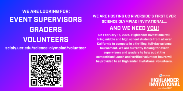 Volunteer for Highlander Invitational!